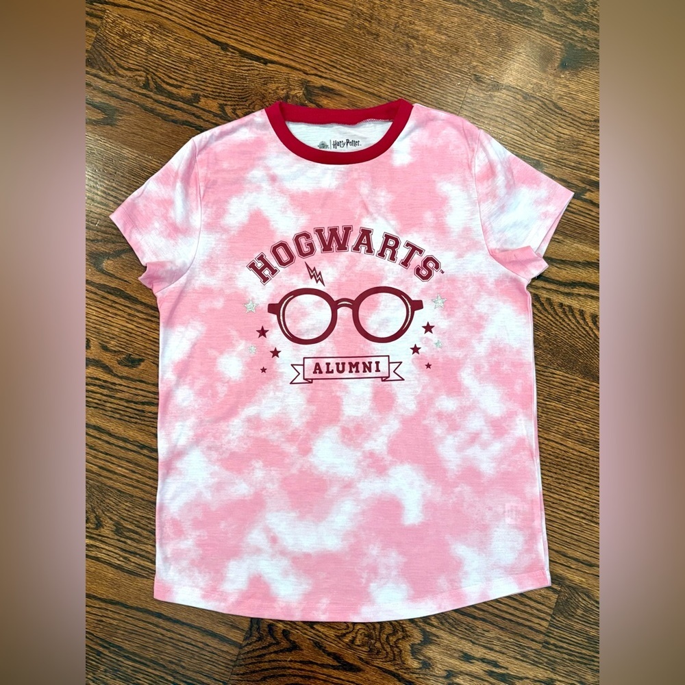 Girls~Wizarding World HARRY POTTER T-Shirt~Pink Tie Dye~Size 14/16~NWOT~SKU015